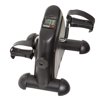 Portable Mini Cycle Exercise Bike Pedal Exerciser Bicycle Machine Adjustable Resistance Arm Leg LCD Monitor Displays Silver for Equipment Gym Fitness Personal Health