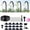 49.2Ft Set (49.2Ft hose + 15 Nozzles), variant on Universal Automatic Irrigation Sprinkler Set, 360° Adjustable Garden Watering System with Flexible Nozzles, Outdoor Misting Irrigation Kit for Lawn Greenhouse Patio Vegetable Beds Yard Cooling