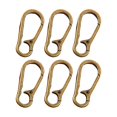 thumbnail image 4 of 2x 6 Uds Llavero con Gancho de Mosquetón, Clips de Llave Ligeros Desgastados para Cinturón, Gancho de Mosquetón con Resorte para Arnés de Correa de Pe 2 piezas, 4 of 8
