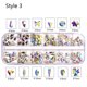 thumbnail image 2 of 120 Piezas de Cristal Colorido Rhinestone Flatback Nail Art Decoración Multi-forma - Estilo 3 Macarena Nail Art Rhinestone, 2 of 8