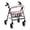 Marble Pattern Pink, variant on HELLHERO Marble Pattern Rollator Walker Cover Seat & Backrest Cover Set and Dust Proof for Neighborhoods and Indoor Outdoor(Pinkish-white)