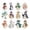 A, variant on 12pcs Diamond Pearl Christmas Ornaments Decorations, Xmas Hanging Tree Pendants, Seasonal Indoor Outdoor Decor for Christmas Tree Mantel Window Wall, Gifts for Family Friends