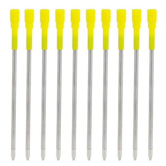 50 Pieces 3.2 Inch Black and Blue Ink Ballpoint Pen Replacement Refills Smooth Writing Ball Point for Big Crystal Diamond