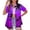 Purple, variant on Summer Tops for Women Over 50 2025 Women Blouses and Tops Fashion Under 10 Short Sleeve Tunic Tops for Women 3Xl