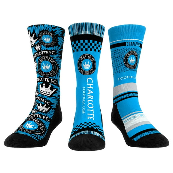 Youth Rock Em Socks Charlotte FC Three-Pack Crew Socks Set
