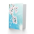 thumbnail image 2 of Cherry Blossom Floral Flower Painting Drawing Greetings Card Plus Envelope Blank inside, 2 of 3