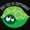 thumbnail image 2 of CafePress - September Due Date Turtle Belly Print Maternity T - Maternity Dark T-Shirt, 2 of 3