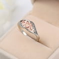 thumbnail image 3 of Personalized Letter Ring Electroplated Copper Initial Ring Unisex Gift Mothers European American Style Jewelry, 3 of 4