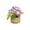 Purple, variant on Spring Summer Artificial Flower Bonsais for Home Decor Beautiful Living Room Dining Table Bedroom Office Tabletop Floral Arrangements Lifelike Potted Flowers for Indoor Outdoor Decoration, Pink