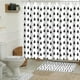 thumbnail image 5 of Juego de 4 cortinas de ducha con diseño de árbol de Navidad neutro, decoración navideña para el baño, accesorios de baño (negro), 5 of 7
