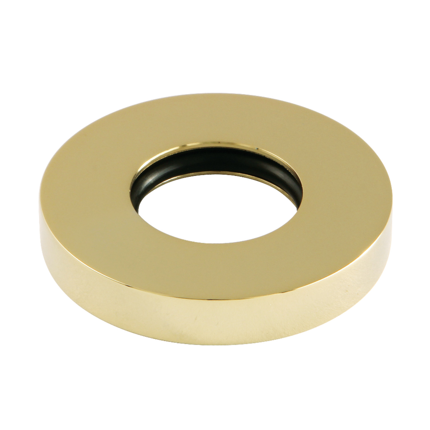 Kingston Brass CC44152KLK 1/2" FIP x 1/2" or 7/16" Slip Joint Quarter-Turn Straight Stop Valve with Flange, Polished Brass