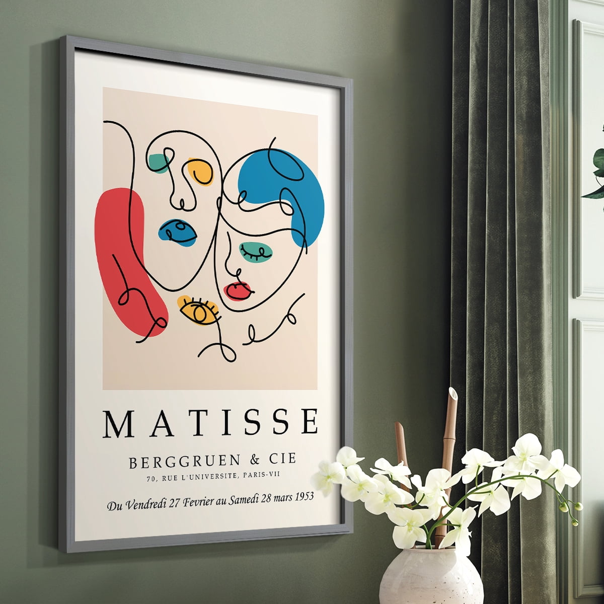 Matisse LXXXIII Framed Print - Solid Wood
