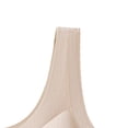 thumbnail image 3 of Zpanxa Bras for Women No Underwire Seamless Fixed Cups, Front Closure with Wide Straps and Back Smoothing for Plus Size Everyday Wear Beige 46D, 3 of 4