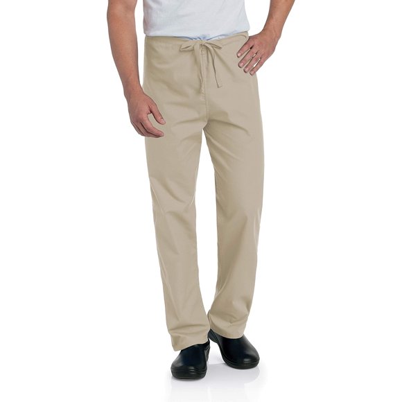 Landau Womens Comfort Stretch One-Pocket Reversible Drawstring Scrub Pant
