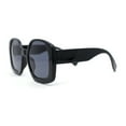 thumbnail image 3 of Womens Oversized Mod Butterfly Designer Fashion Plastic Sunglasses All Black, 3 of 4