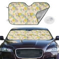 thumbnail image 2 of Kdxio Lemon Leaves Print Windshield Sun Shade,UV Rays and Sun Heat Protection,Sunshade for Car Windshield,Car Shade Front Windshield - Medium, 2 of 6