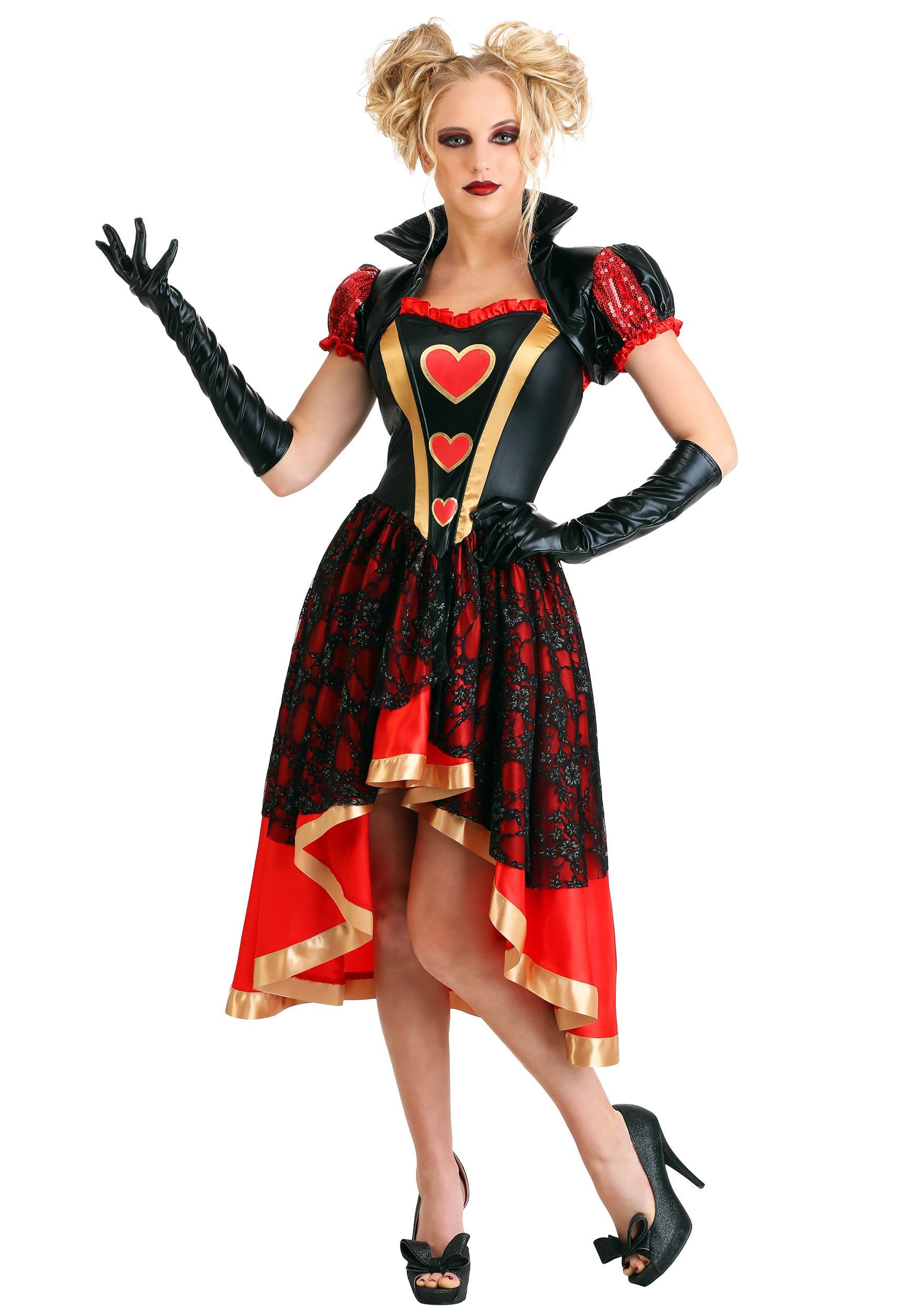 Women's Dark Queen of Hearts Costume - Walmart.com - Walmart.com