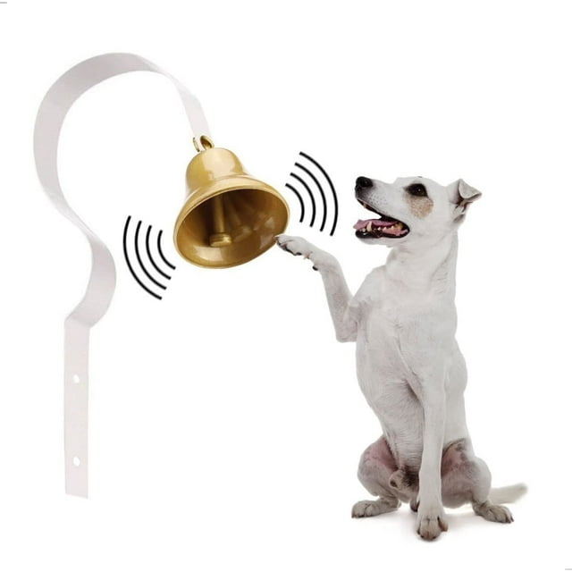 (Blanco) Campana de Metal antiguo para comerciantes, campana de llamada, campana de entrenamiento para perros, decoración del hogar montada en la pared