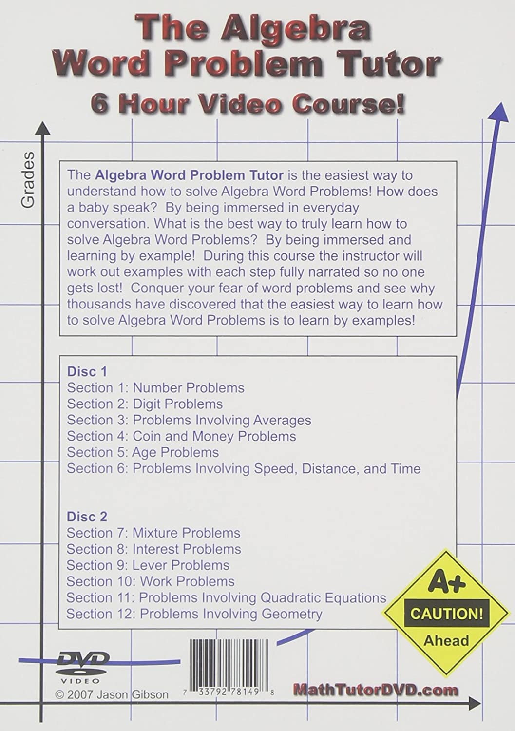 メーカー 一覧 Algebra Word Tutor Math (DVD), Course Hour 6 Tutor Problem その他