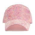 thumbnail image 3 of Gorra de béisbol de malla con diamantes de estilo coreano a la moda, gorra para el sol para exteriores, gorra de escenario con diamantes para mujer, 3 of 6
