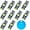 Ice Blue, variant on Ultra Blue T5 37 74 2721 PC74 PC37 LED Bulb, 3030 Chips Super Bright 12 Volt Replacements, Interior Dome Map Dashboard Indicator Instrument Panel Gauge Cluster Lamp Lights (Pack of 10)