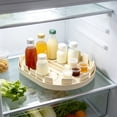 thumbnail image 4 of Yhmxh Divided Lazy Susan Organizer, Oval 360° Rotating Turntable with Removable Dividers, Multi-Compartment Rotating Storage Tray for Kitchen Countertop Cabinet Pantry Bottle Cosmetic Organizer, 4 of 6