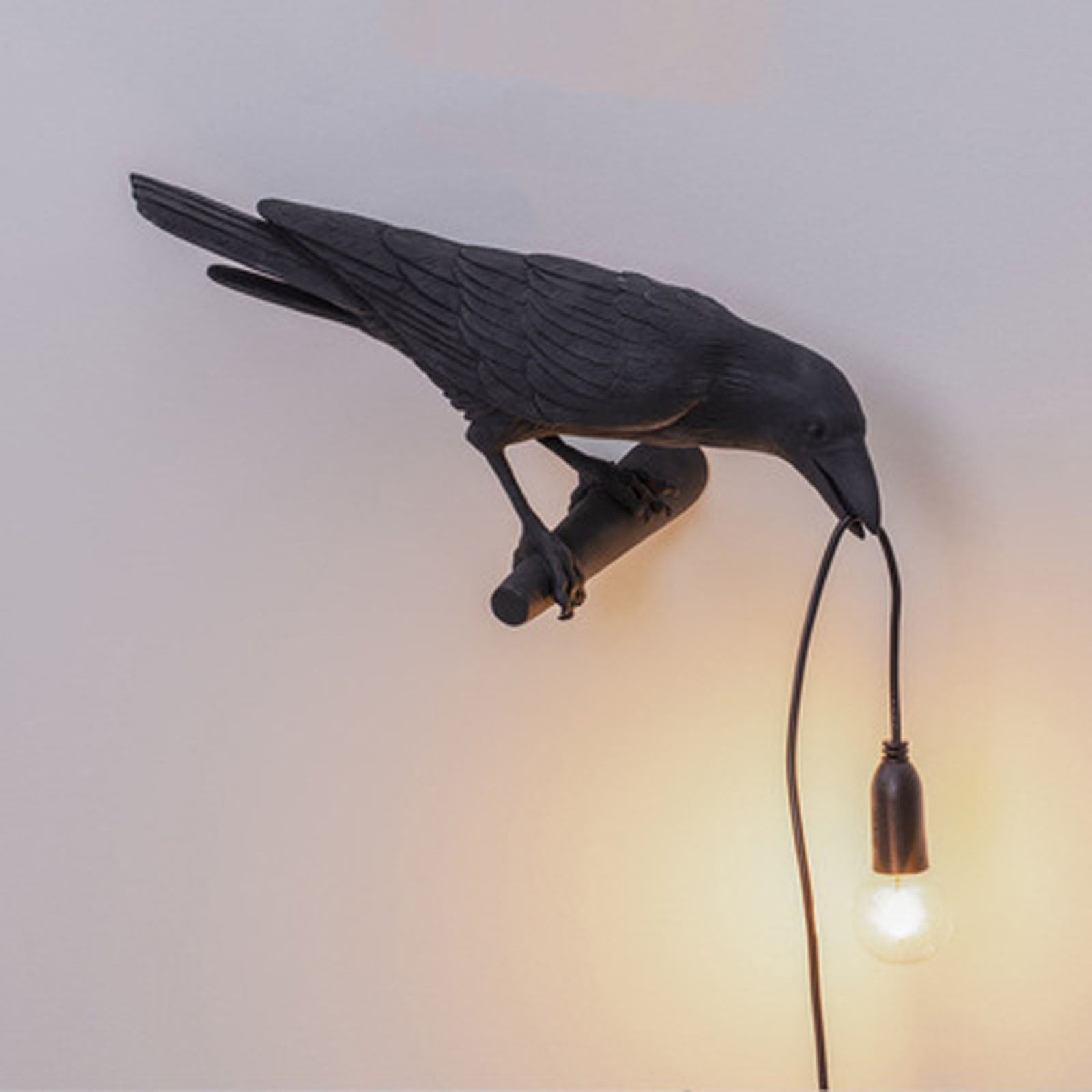 Raven Bird Lamp Crow Desk and Wall Plug-In Light Lamp House and Events Decor New 