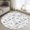 White, variant on Round Area Rugs Collection 3 Ft, Grey Cartoon Space Non-Slip Residential Carpet, Star Spacecraft Rocket Meteorite Indoor Crawling Mats Doormat Runner Rugs Play Mat forBedroom