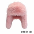 thumbnail image 3 of Trapper Hat Unisex Adult Cold Proof Russian Hat Winter Plush Lei Feng Hats Ushanka Cap Warm Hats With Ear Flaps For Skiing, Hiking, Skating, 3 of 7