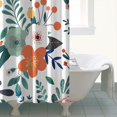 thumbnail image 5 of Watercolor Butterfly Shower Curtain – Artistic Floral Print, Romantic Botanical Style, 72x84 Inches with Hooks, 5 of 5