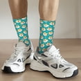 thumbnail image 4 of Uemuo Cute Shiba1 Pattern Women's Crew Socks, Soft Durable Breathable Moisture-Wicking with Odor Control Cotton socks, 4 of 9