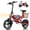 Red, variant on WINDHORSE W3 Electric Bike for Adults, 20 mph 35 Miles Range, 500W Motor 14" Lightweight Powerful Ebike with Basket for Commuter UL 2849