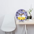 thumbnail image 2 of Naloa Clock number Print Wall Clock - Clocks Battery Operated, Small Silent Non-Ticking, Decorative for Living Room, Office, Bedroom, Home(9.84"), 2 of 5