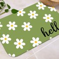 thumbnail image 5 of Hello Daisy 16x24 Flannel Bath Mat for Bathroom, Anti-Slip Backing Soft Bathroom Rug, Washable Water Absorbent Mat, 5 of 9