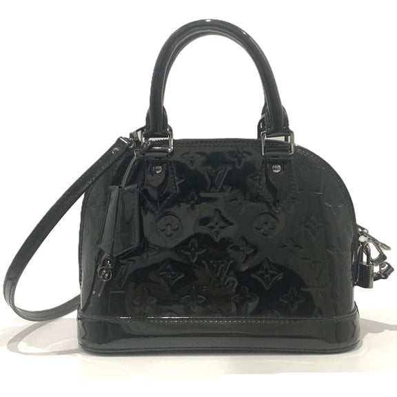 Pre-Owned Louis Vuitton Vernis Alma BB Shoulder Bag, Black LOUIS VUITTON
