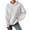 White, variant on Women's Hoodies Long Sleeve Casual Solid Drawstring Hoodie Sweatshirts For Women Pullover, Jacquard Design Fall Winter Fashion with Soft Fabric for Cozy Wear,Beige,L