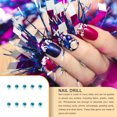 thumbnail image 4 of Nail Rhinestones Flat-Bottom Multi-faceted Sides DIY Handcraft Excellent Gloss Manicure Crystal Different Styles Mobile Phone Light Green AB, 4 of 6