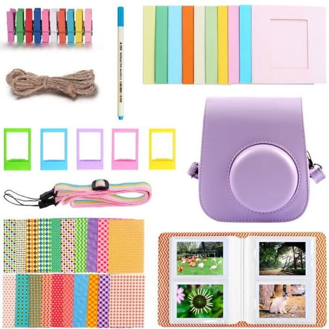 Accesorios de cámara Mini funda con correa para el hombro/marco/álbumes colgantes para cámara de película instantánea Fujifilm Instax Mini 11 Ormromra LN-1212