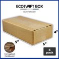 thumbnail image 2 of EcoSwift Brand Premium 9x6x4 Cardboard Boxes Mailing Packing Shipping Box Corrugated Carton 23 ECT, 9"x6"x4", Brown, 5-Pack, 2 of 6