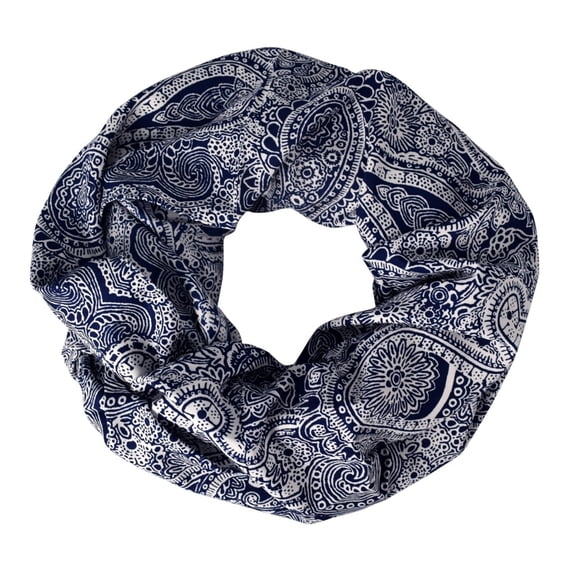 Peach Couture Chic Graphic Paisley Printed Infinity Loop Scarf Various Colors