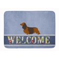 thumbnail image 1 of Carolines Treasures BB8287RUG Longhaired Dachshund Welcome Machine Washable Memory Foam Mat, 1 of 4