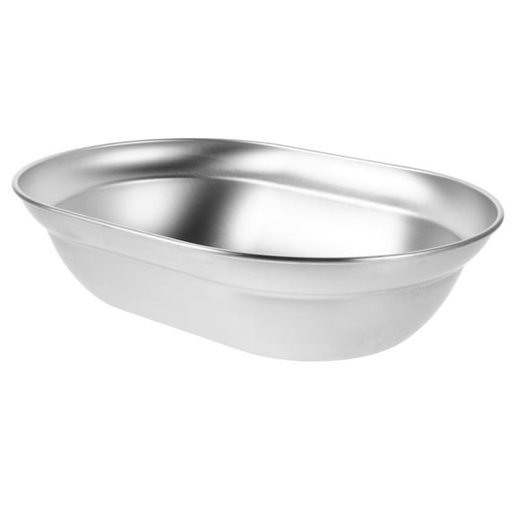 HOMOBABE Camping Plates for Picnic Utensil Silver 1Pack