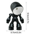 thumbnail image 3 of Vacemry Under $5 Robot Night Light, Magnetic Suction Mini Desk Lamp with Adjustable Head, Cute Pet Ornament for Kids Room, Battery Operated LED Ambient Lighting Decor, 3 of 5