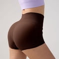 thumbnail image 3 of felwors Hidden Scrunch Booty Lifting Seamless Workout Shorts Athletic Gym Running Yoga Coffee for Size M, 3 of 4