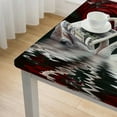 thumbnail image 5 of Acheng Swans Rose Romantic Square Tablecloth Waterproof 100% Polyester Fiber 52*52, 5 of 8