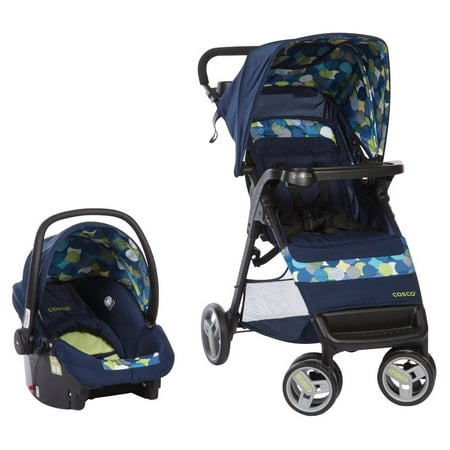 Cosco Simple Fold Travel System with Light and Comfy 22 Infant Car Seat, (Best Value Travel System)