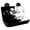 Black and White Abstract Design, variant on CHAQLIN Elephant Moon Durable Back Seat Protectors for Car Interior Auto, Stretchable Car Bench Covers Heavy Duty Car Seat Covers Back Seat