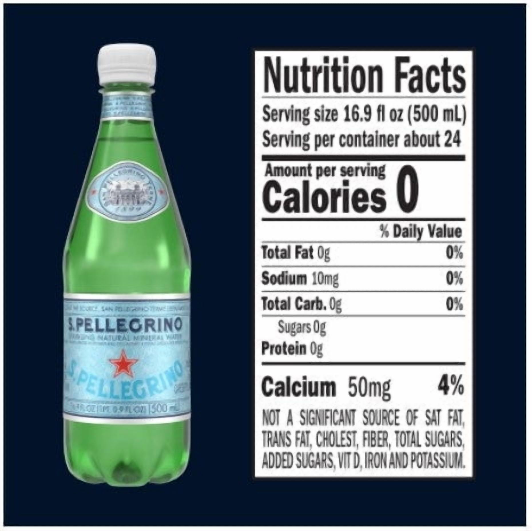 S.Pellegrino Sparkling Natural Mineral Water (16.9oz / 24pk)