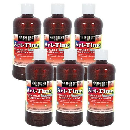 UPC: 0194629103867 | Art-Time® Washable Glitter Tempera 16 oz. Red Pack of 6