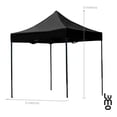 thumbnail image 3 of Toldo plegable Impermeable 3x3 LUM0 Negro, 3 of 7